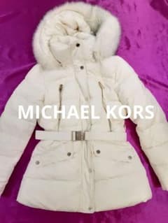 ほぼ新品マイケルコース・ベルテッド フォー ジップ パファー 