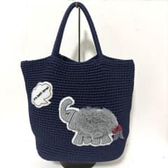 ラドロー コードバッグ トートバッグ エレファント 象 ネイビー - メルカリ
