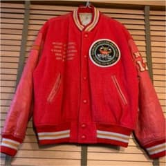 鹿島アントラーズ スタジャン 赤白 美品 鹿島アントラーズ スカジャン(スタジアム) L グッズ - メルカリ