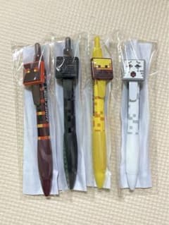 マインクラフト ラバーマスコット付ボールペン ４本セット 新品のサムネイル