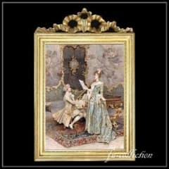 ロココ調 貴族の額絵 レッスン アンティークゴールド アクリルセット