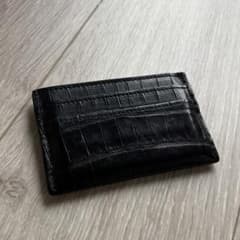綺麗 ルイヴィトン 本革 クロコ ブラック カードケース - メルカリ