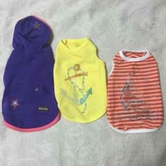 ★小型犬用の服★夏物！Sサイズ！3枚セット！バラ売りも可！のサムネイル