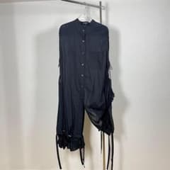 ANN DEMEULEMEESTER ノースリーブ プリーツシャツ - メルカリ
