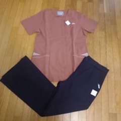 介護看護moz滑らかストレッチレディーススクラブテラコッタグレージュ美脚パンツ黒 m42439199487_1.jpg?1783905063