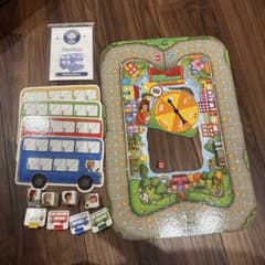 【美品】ボーネルンド バスストップ ボードゲーム +収納袋付きのサムネイル