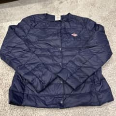 ひ*じ様 DANTON ネイビー ダウンジャケット 収納袋付き