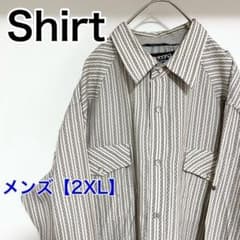 YAW21【US輸入】Billabong.　長袖シャツ【メンズ2XL】白色茶色他