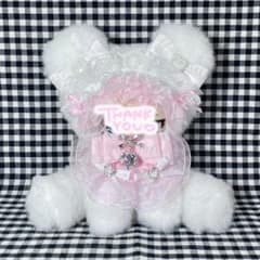 おすわりぬい服 10cm くま 着ぐるみ ピンク - メルカリ