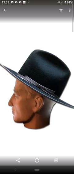 グッドロッキン　vintagestyleフラットリムカウボーイハット　　59cmのサムネイル