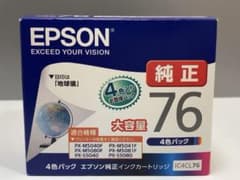 ☆未開封☆ EPSON IC4CL76 純正インクカートリッジ 4色パック - メルカリ