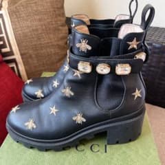 リ*ー様 GUCCI エンブロイダリー ビジュー ブーツ 38 リ*ー様 GUCCI エンブロイダリー ビジュー ブーツ 38 - メルカリ
