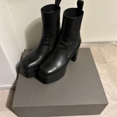 rick owens キスブーツ42black - メルカリ