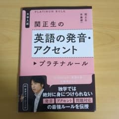 大学入試 関正生の英語の発音・アクセント プラチナルールのサムネイル