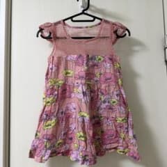 花柄 ノースリーブ チュニック トップスのサムネイル