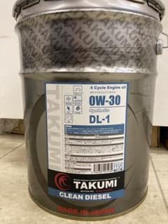 TAKUMI クリーンディーゼルオイル　DL-1 0W-30 タクミオイルのサムネイル