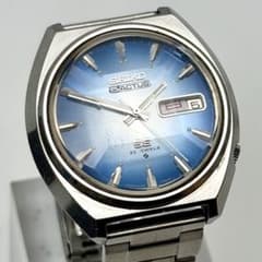 セイコー 5アクタス SS 6106-7700 23石 自動巻 カットガラス 青 - メルカリ
