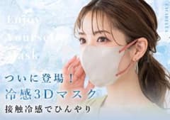 CICIBELLA冷感 立体3Ｄマスク　 耳が痛くならない　色：オールドレースのサムネイル