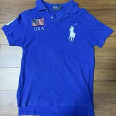 [貴重]Polo by Ralph Laure ポロシャツ ブルーのサムネイル