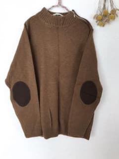 専用です。。 新品‼︎ エルボーパッチ ニット セーター ブラウンのサムネイル