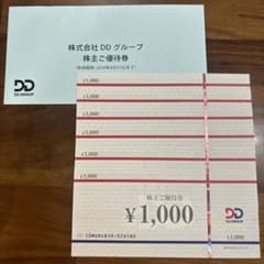 DDホールディングス 株主優待券 6000円分のサムネイル