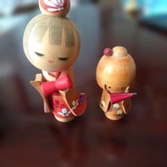 創作こけし 2体セット 伝統工芸品のサムネイル