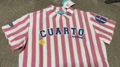 Cuarto United ストライプシャツ Lサイズのサムネイル