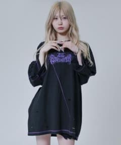 REFLEM オーバーステッチTシャツ パープルのサムネイル