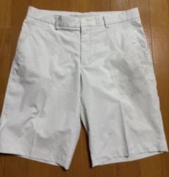 ナイキ ショートパンツ サイズXL ゴルフ ホワイト グレーストライプ 速乾