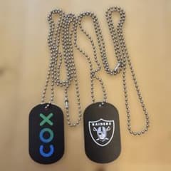 RAIDERS ドッグタグネックレス Coxロゴ付きのサムネイル