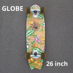 GLOBEグローブ ミニクルーザー スケートボード ボタニカル柄フィッシュテール GLOBEグローブ ミニクルーザー スケートボード ボタニカル柄フィッシュ