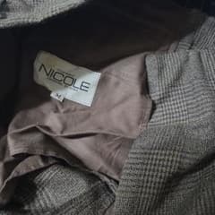 NICOLE チェック柄スラックス Mのサムネイル