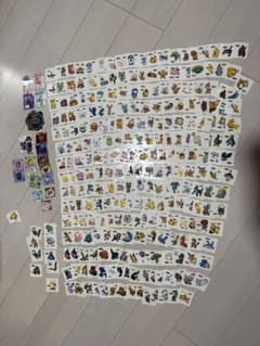 포켓몬 포켓몬 빵 데코 캐릭터 씰 263장 정리 판매