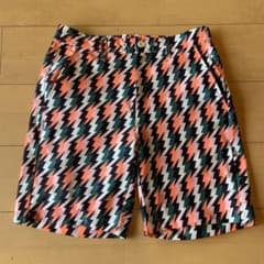 値下げ　ジャックバニー サッカーストライプ ショートパンツ(4)サイズM/緑のサムネイル