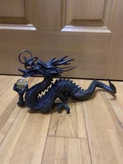 Antique art piece: Dragon figurine, Showa era retro antique.