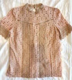 PROPORTION BODY DRESSING レース ブラウス ピンク Mのサムネイル