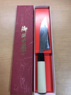 磨き仕上げ　三徳包丁　銘:貞道のサムネイル
