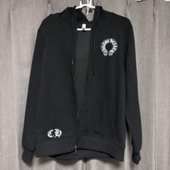 ゴ*き様 CHROME HEARTS ジップアップパーカー ブラック - 3