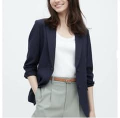 UNIQLO ユニクロ レディース感動ジャケット ネイビー Ｓのサムネイル