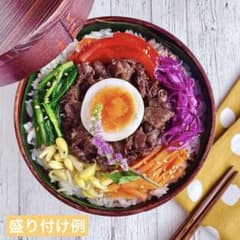 かまわぬ小風呂敷付き　曲げわっぱ１段弁当箱　丸型550mlのサムネイル