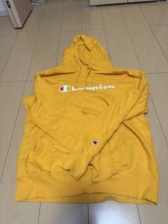 Champion イエロー フーディ メンズのサムネイル