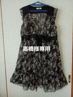シースルーワンピース　ティアード　花柄のサムネイル