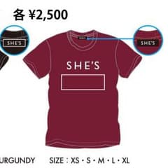 SHE'S / ロゴTシャツのサムネイル