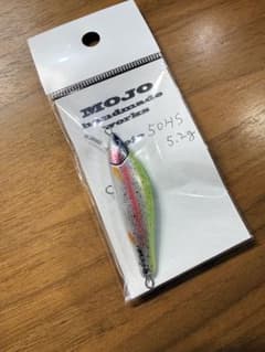 MOJO handmade works モジョバルサミノーS 平3.0g 虹鱒 MOJOハンドメイドワークスバルサミノー新品レア品50HS5.2g 虹鱒カラー