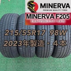 215/55R17 MINERVA F205 サマータイヤ 2023年製造4本 - メルカリ