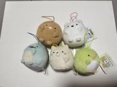 すみっコぐらし バンザイゴムひも付き マスコット コンプリートのサムネイル