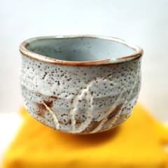 美濃焼の 鼠志野風 抹茶茶碗 - メルカリ