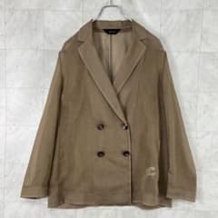 allureville 2024AW シアーオーガンジージャケット 2 キャメル - メルカリ