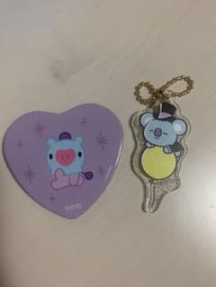 BT21 bts 코야, 맹 열쇠 고리 캔 배지