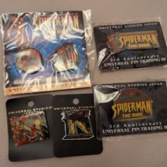 USJ Spider-Man Pin Badge Set (5 pieces)
